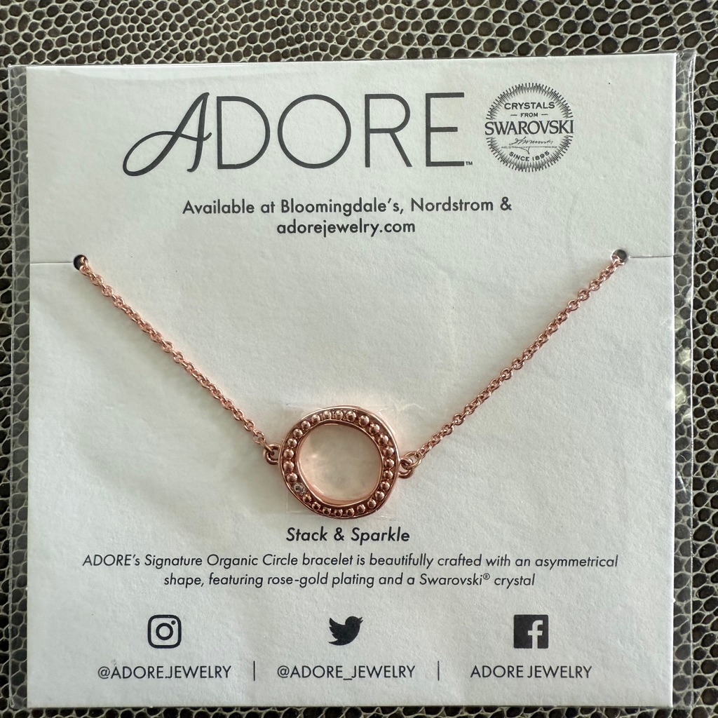 Adore Rose Gold Bracelet With Swarovski Crystal